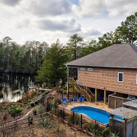 Heated Private Pool, Pond Views, Fishing, Mins To Carolina Beach 威尔明顿 外观 照片