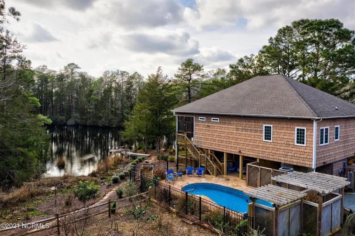 Heated Private Pool, Pond Views, Fishing, Mins To Carolina Beach 威尔明顿 外观 照片